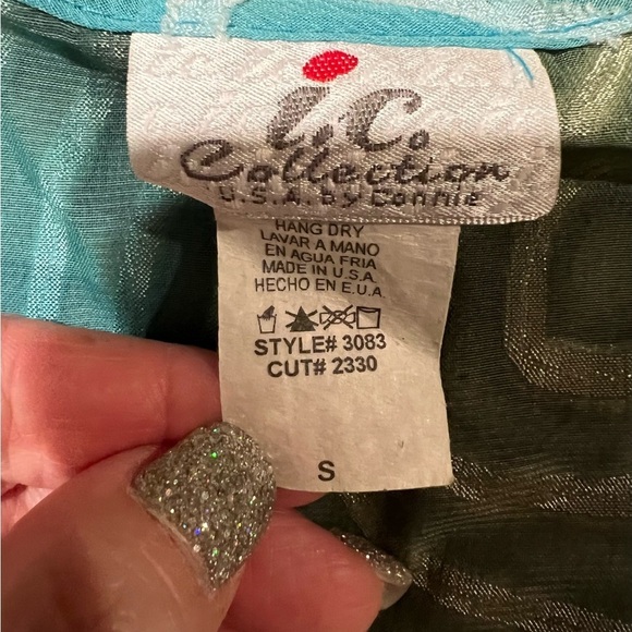 I.C. Collections by Connie 3 Piece Skirt, Top, And Tank Blouse Size Small - Picture 8 of 10